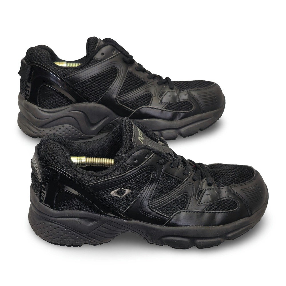 Apex X520 Sneakers Men Size 9 Black Good Athletic Walking Shoes Slip Resistant